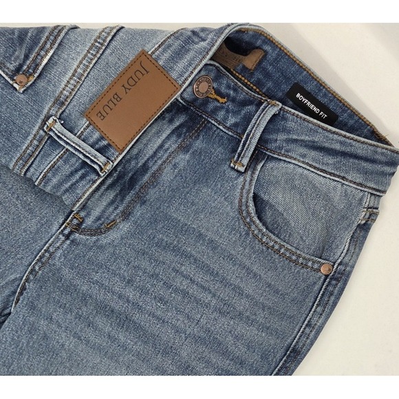 Judy Blue Denim - Judy Blue Mid Rise Rigid Magic Release Hem Size 7/28 Boyfriend Denim Jeans 88818